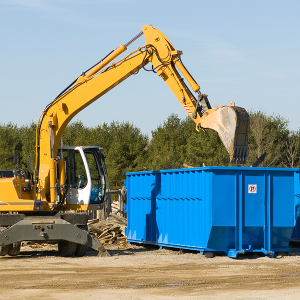 are there any restrictions on where a residential dumpster can be placed in Hazel Hurst Pennsylvania